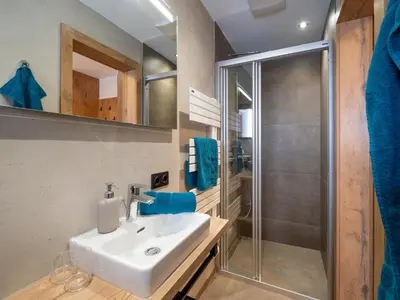 Ein Badezimmer in der Unterkunft Landhaus Barbara