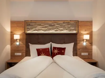Ein Bett oder Betten in einem Zimmer der Unterkunft Appartement Musik Neureiter