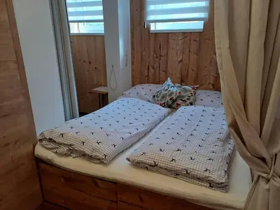 Ein Bett oder Betten in einem Zimmer der Unterkunft Appartement Musik Neureiter