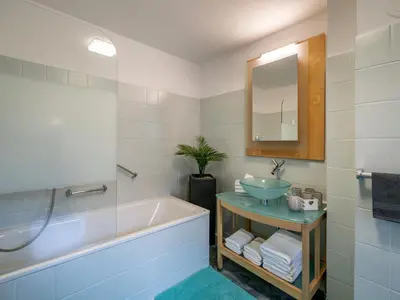 Ein Badezimmer in der Unterkunft Ferienwohnung Antonia
