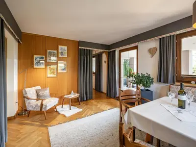 Ein Sitzbereich in der Unterkunft Ferienwohnung Antonia