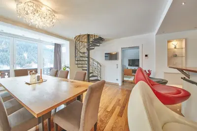 Ein Sitzbereich in der Unterkunft Marys Holiday Penthouse