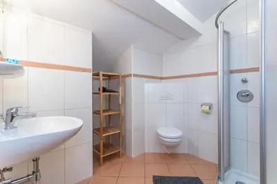 Ein Badezimmer in der Unterkunft Ferienwohnungen Lahner
