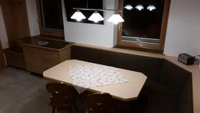 Ein Sitzbereich in der Unterkunft Hintergugg