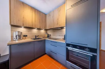 Küche/Küchenzeile in der Unterkunft Appartement Juri