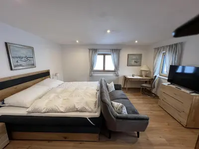 Ein Bett oder Betten in einem Zimmer der Unterkunft Moarhof