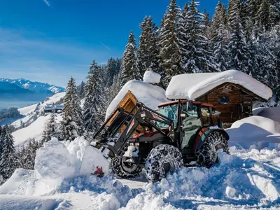 Chalet in Hollersbach near Kitzbühel Ski Lift im Winter