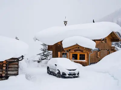 Chalet in Hollersbach near Kitzbühel Ski Lift im Winter