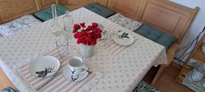Ein Bett oder Betten in einem Zimmer der Unterkunft Fewo Hereinspaziert