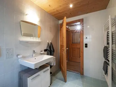 Ein Badezimmer in der Unterkunft Haus Gletscherblick