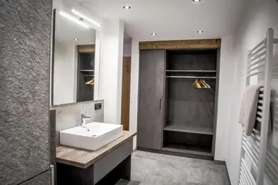 Ein Badezimmer in der Unterkunft Müllner Appartements