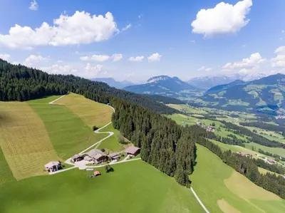 Naturlandschaft in der Nähe des Ferienhauses