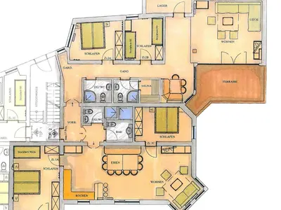 Grundriss der Unterkunft Chalet in Pinzgau near Wildkogel Arena