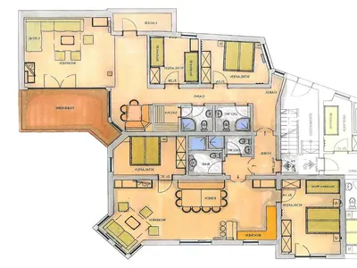 Grundriss der Unterkunft Chalet in Pinzgau near Wildkogel Arena