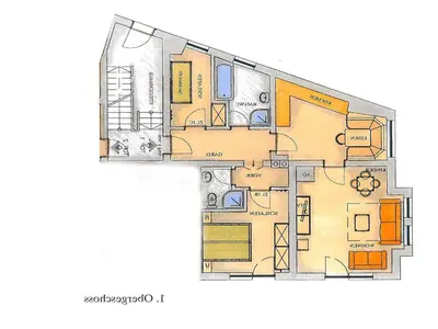 Grundriss der Unterkunft Apartment Wald im Pinzgau near Ski Lift