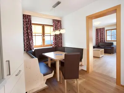 Ein Sitzbereich in der Unterkunft Apartment Wald im Pinzgau near Ski Lift