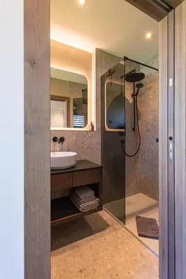 Ein Badezimmer in der Unterkunft Fankhauser Apartments