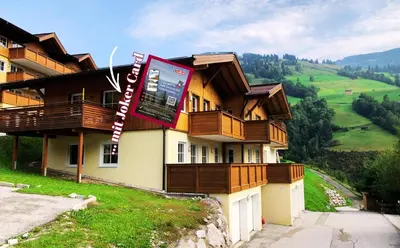 Ein allgemeiner Bergblick oder ein Berglick von der Ferienwohnung aus