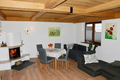Ein Sitzbereich in der Unterkunft HauserA Appartement