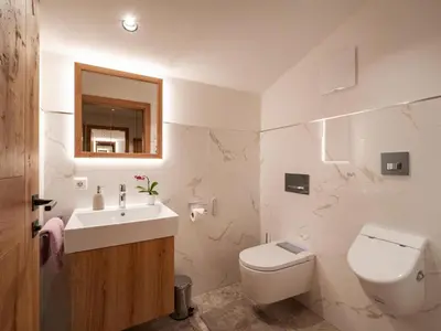 Ein Badezimmer in der Unterkunft Luxusappartement Alpenliebe