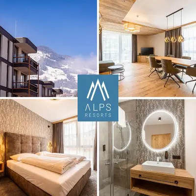 Ein Bett oder Betten in einem Zimmer der Unterkunft Zillertal Suites Fügen by ALPS RESORTS