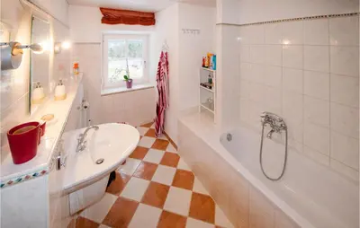 Ein Badezimmer in der Unterkunft Ferienwohnung Niederndorferb