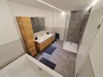 Ein Badezimmer in der Unterkunft Tiroler Hoamatgfühl