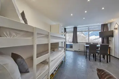 Ein Bett oder Betten in einem Zimmer der Unterkunft Appartement Skylight