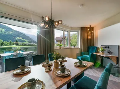 Ein Sitzbereich in der Unterkunft Villa Himmlgassl Private Spa