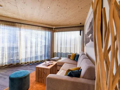 Ein Sitzbereich in der Unterkunft Villa Himmlgassl Private Spa