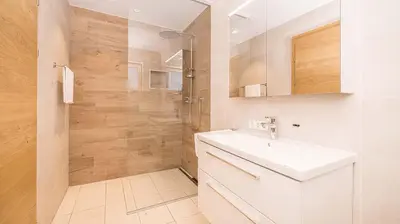 Ein Badezimmer in der Unterkunft GreenView Apartment