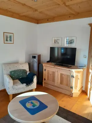 TV/Unterhaltungsangebot in der Unterkunft Ferienwohnung Obernauer