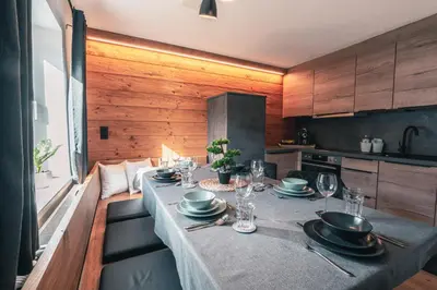 Küche/Küchenzeile in der Unterkunft Appartement Reichholf