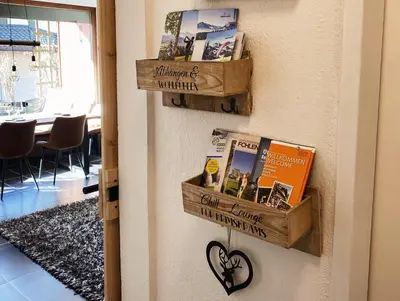 Die Bibliothek in der Ferienwohnung