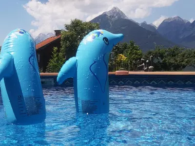 Der Swimmingpool an oder in der Nähe von Ferienhaus Maria´s Hoamatl