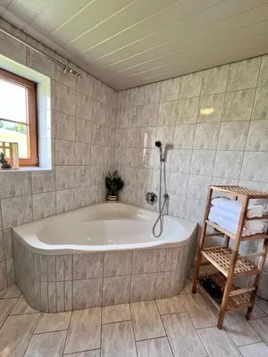 Ein Badezimmer in der Unterkunft Ferienhaus Praschberg