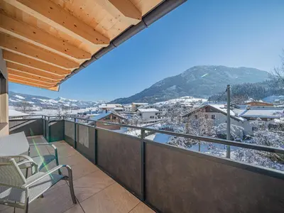 Ein allgemeiner Bergblick oder ein Berglick von der Ferienwohnung aus