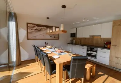 Küche/Küchenzeile in der Unterkunft Apartment am Sonnenhang Top 6