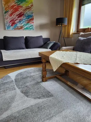 Ein Sitzbereich in der Unterkunft Apartment bei Anna