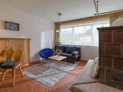 Ein Sitzbereich in der Unterkunft Appartement Erika