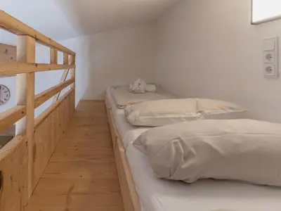 Ein Bett oder Betten in einem Zimmer der Unterkunft Marktblick