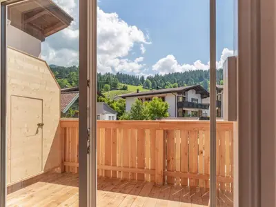 Ein Balkon oder eine Terrasse in der Unterkunft Marktblick