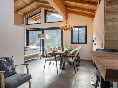 Ein Sitzbereich in der Unterkunft Haus am Hang