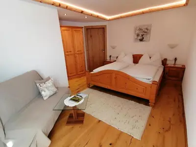 Ein Bett oder Betten in einem Zimmer der Unterkunft Ferienwohnung Haus Sama