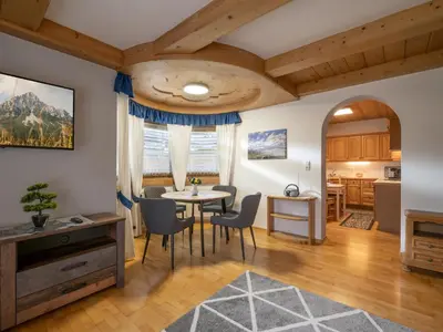 Ein Sitzbereich in der Unterkunft Appartement Payr