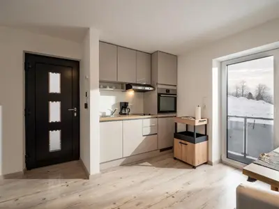 Küche/Küchenzeile in der Unterkunft Tanjas Appartement