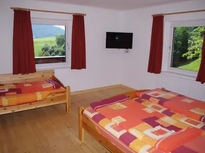 Ein Bett oder Betten in einem Zimmer der Unterkunft Chalet in Tyrol with Sauna and Ski Slopes