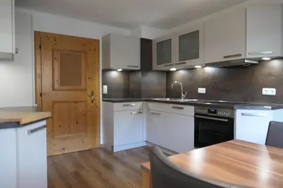 Küche/Küchenzeile in der Unterkunft Appartement Nummer 12