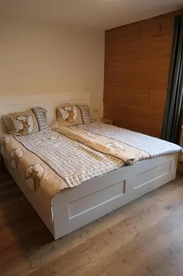 Ein Bett oder Betten in einem Zimmer der Unterkunft Appartement Nummer 12