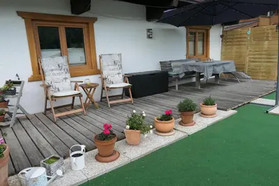 Ein Patio oder anderer Außenbereich in der Unterkunft Appartement Nummer 12